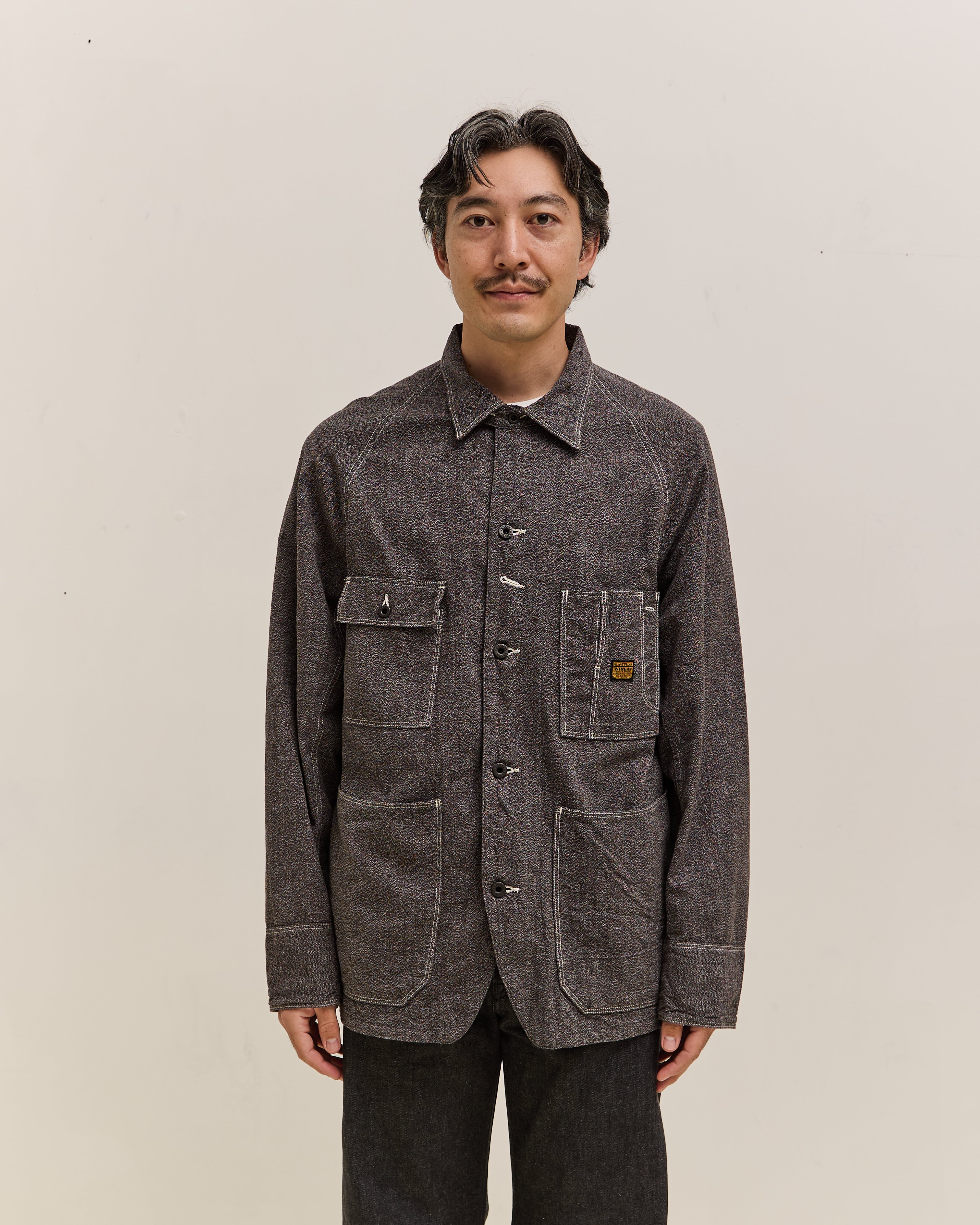 ULTERIOR CHAMBRAY GABARDINE COVERALL【美品】 ULTERIOR CHAMBRAY GABARDINE COVERALL【美品】