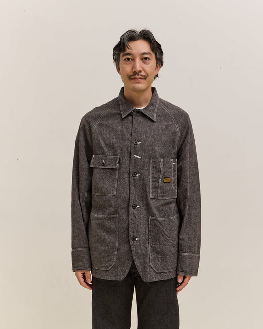 Kapital Grandrelle Chambray Cactus Coverall, Charcoal