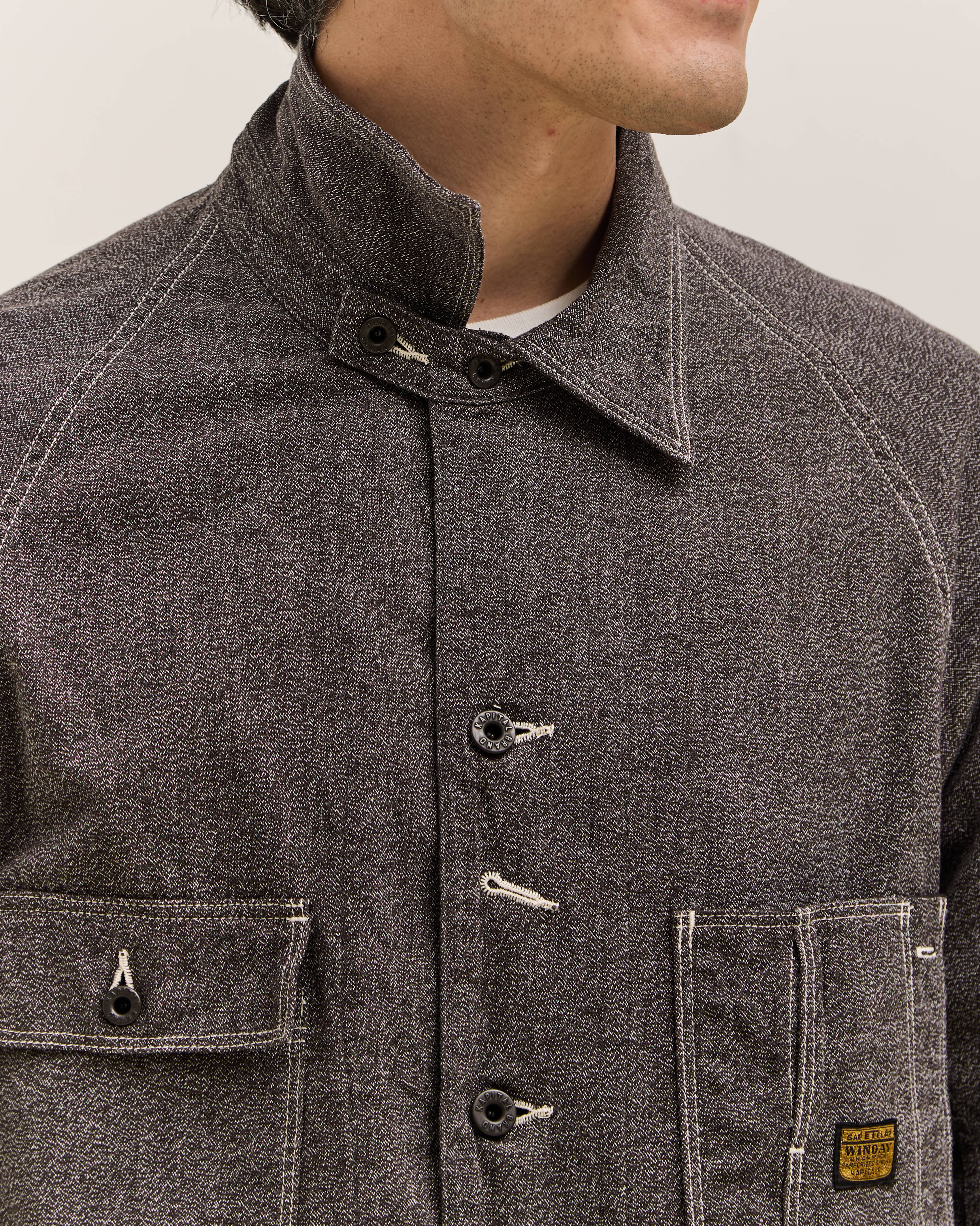 Kapital Grandrelle Chambray Cactus Coverall, Charcoal – Glasswing