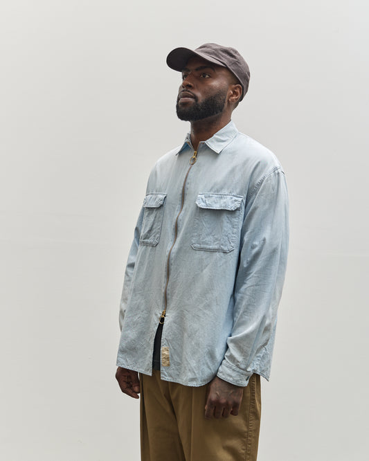 Kapital Chambray Drizzler Work Shirt, Sax