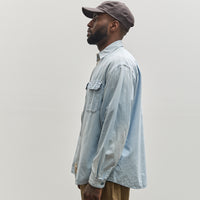 Kapital Chambray Drizzler Work Shirt, Sax