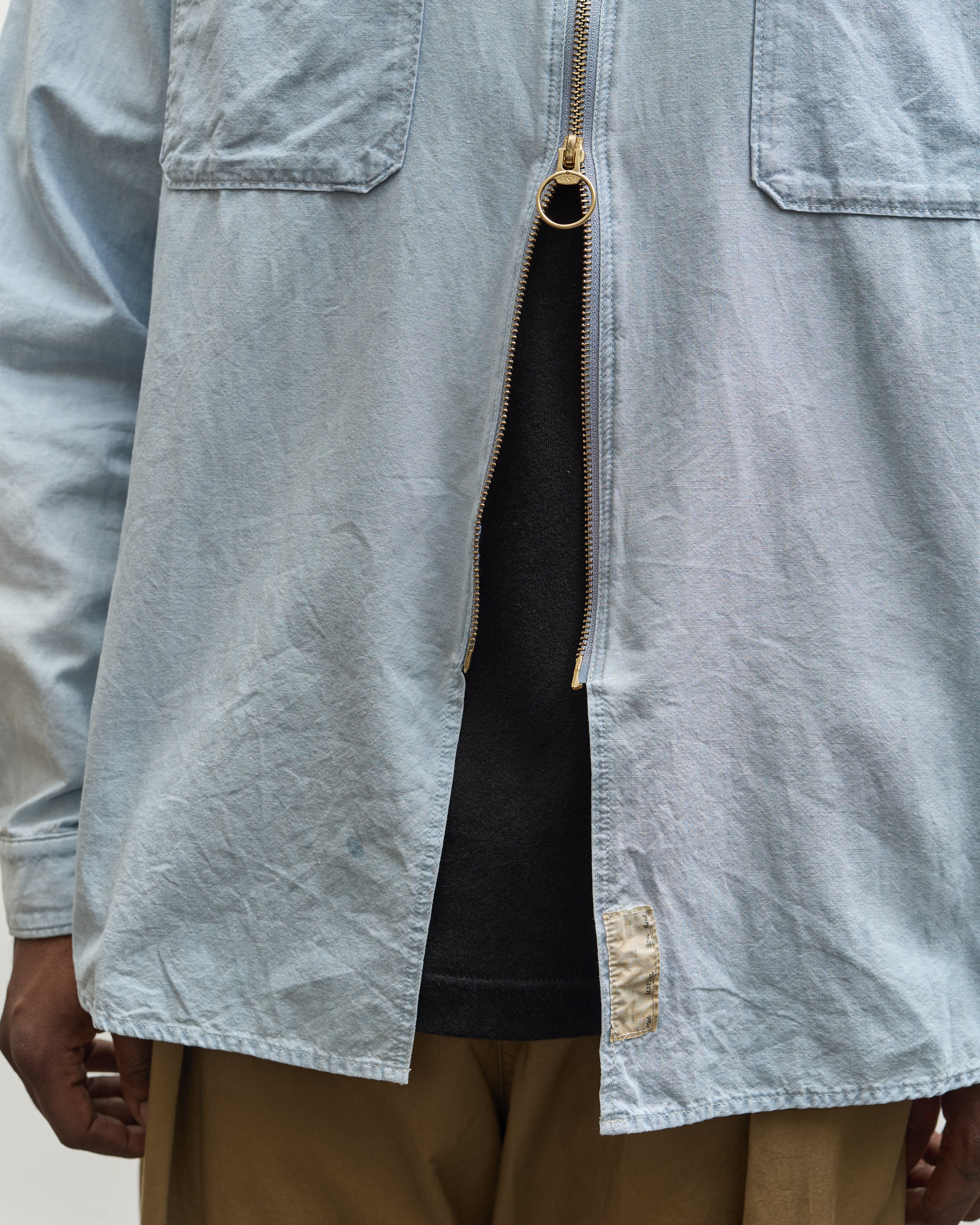 Kapital Chambray Drizzler Work Shirt, Sax – Glasswing