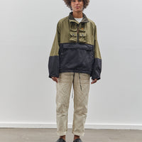 Kapital Chino 2Tone Nickel 6 Anorak, Khaki Black