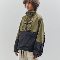 Kapital Chino 2Tone Nickel 6 Anorak, Khaki Black