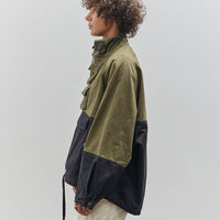 Kapital Chino 2Tone Nickel 6 Anorak, Khaki Black