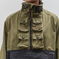 Kapital Chino 2Tone Nickel 6 Anorak, Khaki Black