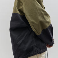 Kapital Chino 2Tone Nickel 6 Anorak, Khaki Black