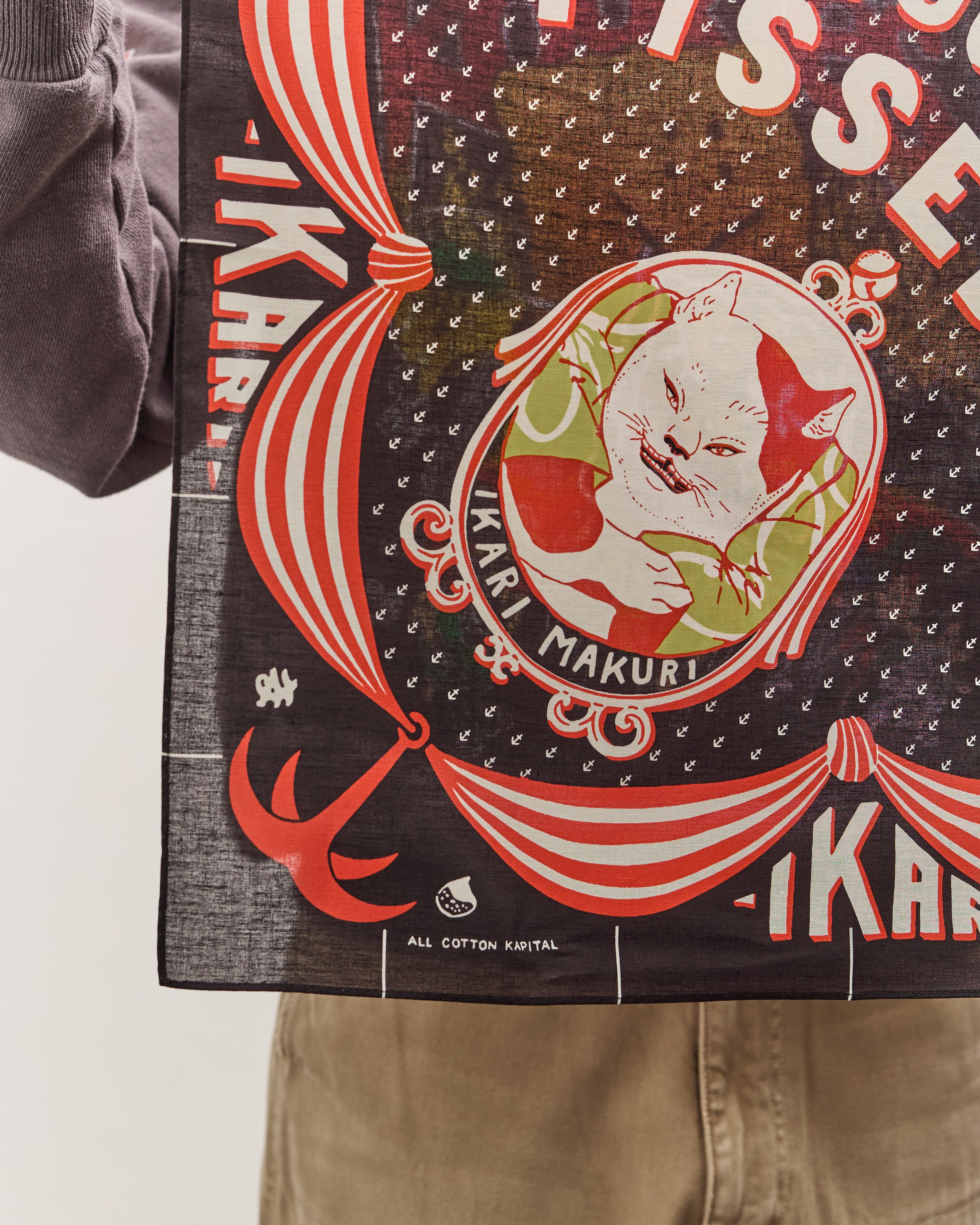 Kapital Color Bandana Ikarimakuri, Black – Glasswing