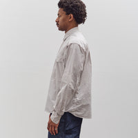 Kapital Cotton Stripe Cabin Work Shirt, White
