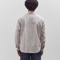 Kapital Cotton Stripe Cabin Work Shirt, White