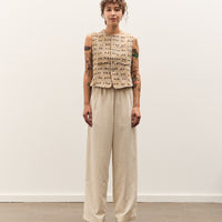 Kapital Cotton TUME-BASHOH CACTUS Gilet, Beige