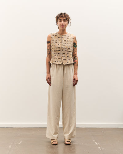 Kapital Cotton TUME-BASHOH CACTUS Gilet, Beige