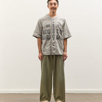 Kapital Cotton Wool GREAT KOUNTRY Baseball Shirt (KOUNTRY DREAM CATCH Remak, LightGray