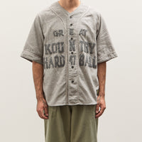 Kapital Cotton Wool GREAT KOUNTRY Baseball Shirt (KOUNTRY DREAM CATCH Remak, LightGray