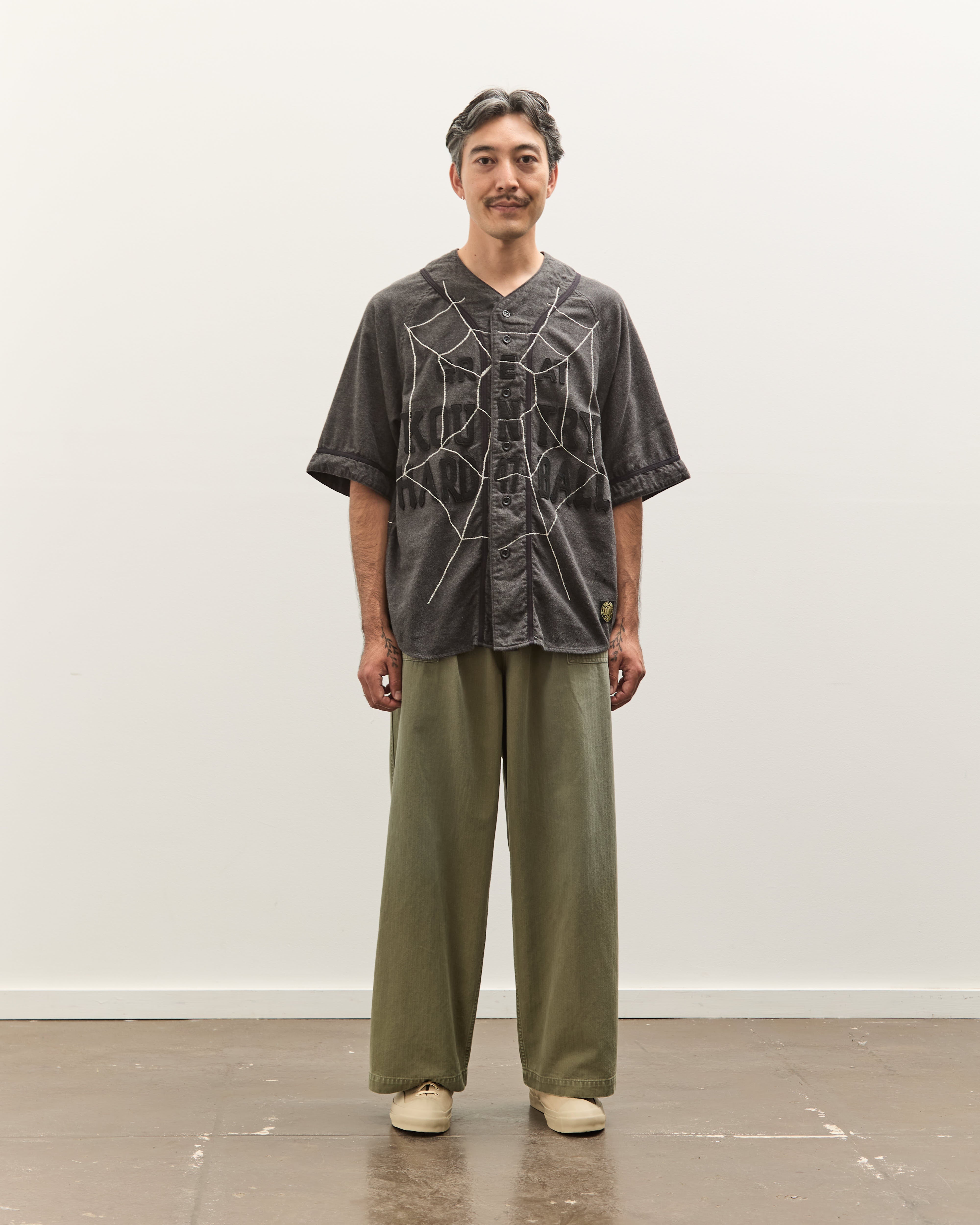 Kapital Cotton Wool GREAT KOUNTRY Baseball Shirt (KOUNTRY DREAM