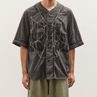 Kapital Cotton Wool GREAT KOUNTRY Baseball Shirt (KOUNTRY DREAM CATCH Remak, DarkGray