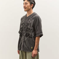 Kapital Cotton Wool GREAT KOUNTRY Baseball Shirt (KOUNTRY DREAM CATCH Remak, DarkGray