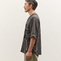 Kapital Cotton Wool GREAT KOUNTRY Baseball Shirt (KOUNTRY DREAM CATCH Remak, DarkGray