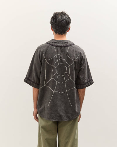 Kapital Cotton Wool GREAT KOUNTRY Baseball Shirt (KOUNTRY DREAM CATCH Remak, DarkGray