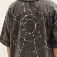 Kapital Cotton Wool GREAT KOUNTRY Baseball Shirt (KOUNTRY DREAM CATCH Remak, DarkGray