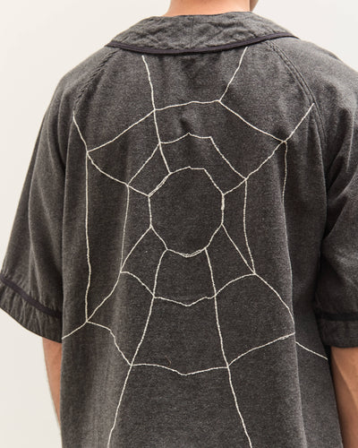 Kapital Cotton Wool GREAT KOUNTRY Baseball Shirt (KOUNTRY DREAM CATCH Remak, DarkGray
