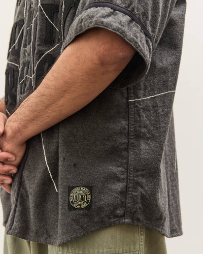 Kapital Cotton Wool GREAT KOUNTRY Baseball Shirt (KOUNTRY DREAM CATCH Remak, DarkGray