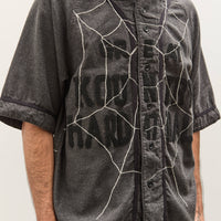 Kapital Cotton Wool GREAT KOUNTRY Baseball Shirt (KOUNTRY DREAM CATCH Remak, DarkGray