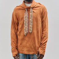 Kapital Cowl Neck Long Sleeve Tee, Brown