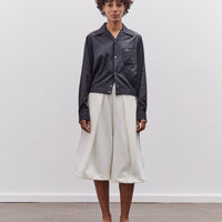 Kapital Cupra Cotton Twill Open Collar Drizzler Jacket, Black