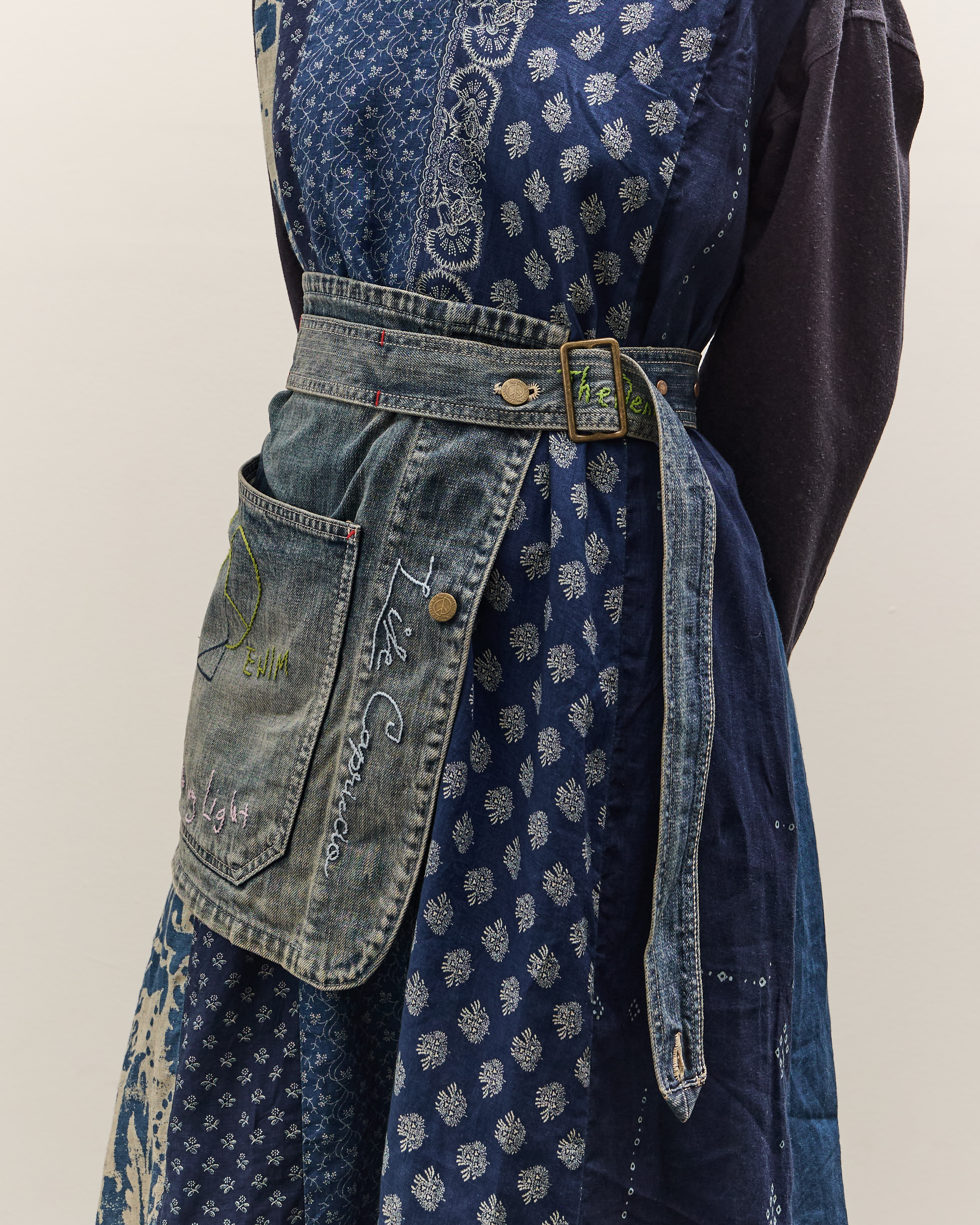 Kapital 12oz Denim Coverall Apron (Memorial Embroidery Model), PRO
