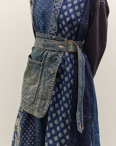 Kapital 12oz Denim Coverall Apron (Memorial Embroidery Model), PRO