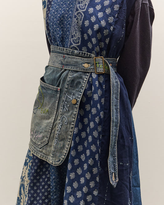 Kapital 12oz Denim Coverall Apron (Memorial Embroidery Model), PRO