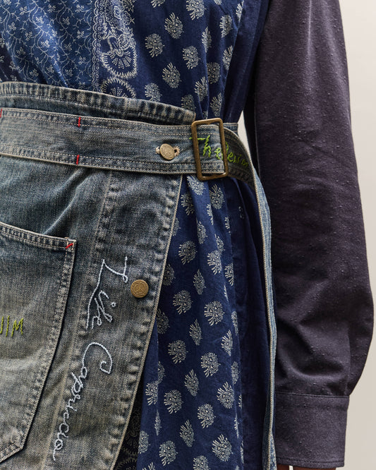 Kapital 12oz Denim Coverall Apron (Memorial Embroidery Model), PRO