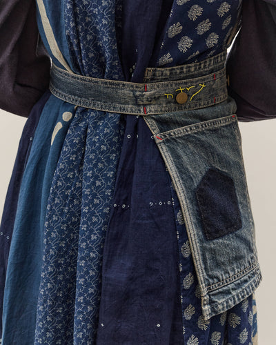 Kapital 12oz Denim Coverall Apron (Memorial Embroidery Model), PRO