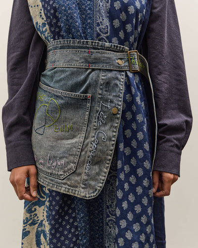 Kapital 12oz Denim Coverall Apron (Memorial Embroidery Model), PRO