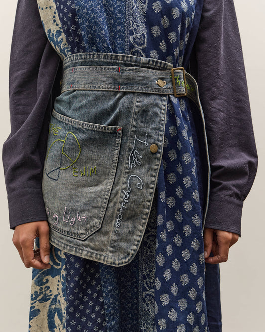 Kapital 12oz Denim Coverall Apron (Memorial Embroidery Model), PRO