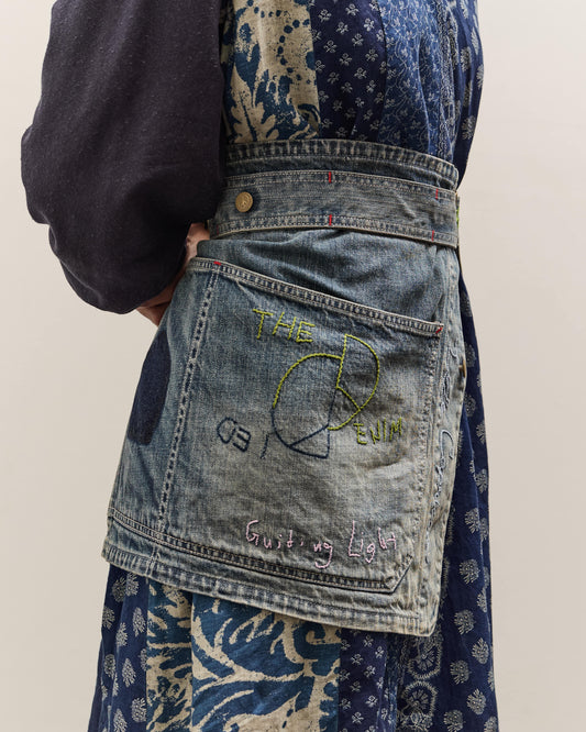 Kapital 12oz Denim Coverall Apron (Memorial Embroidery Model), PRO