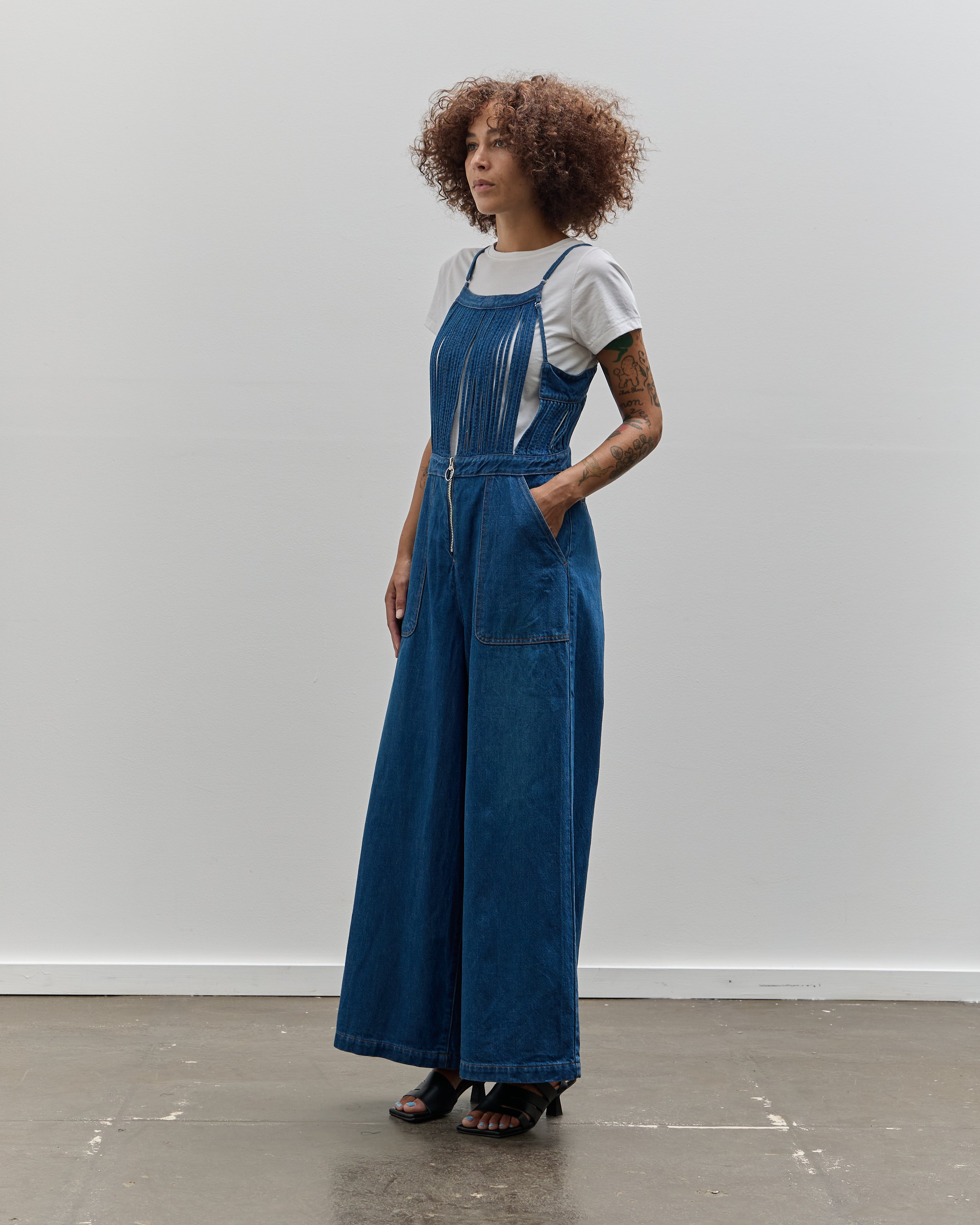 Kapital 11.5oz Denim Macaroni Overall, Indigo – Glasswing