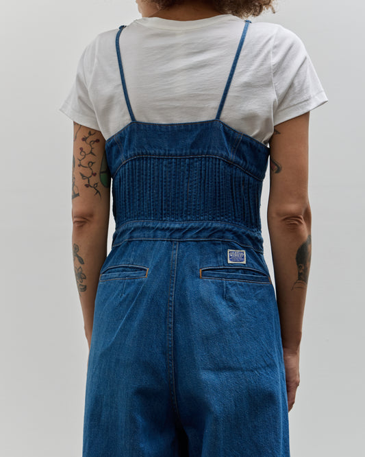 Kapital 11.5oz Denim Macaroni Overall, Indigo