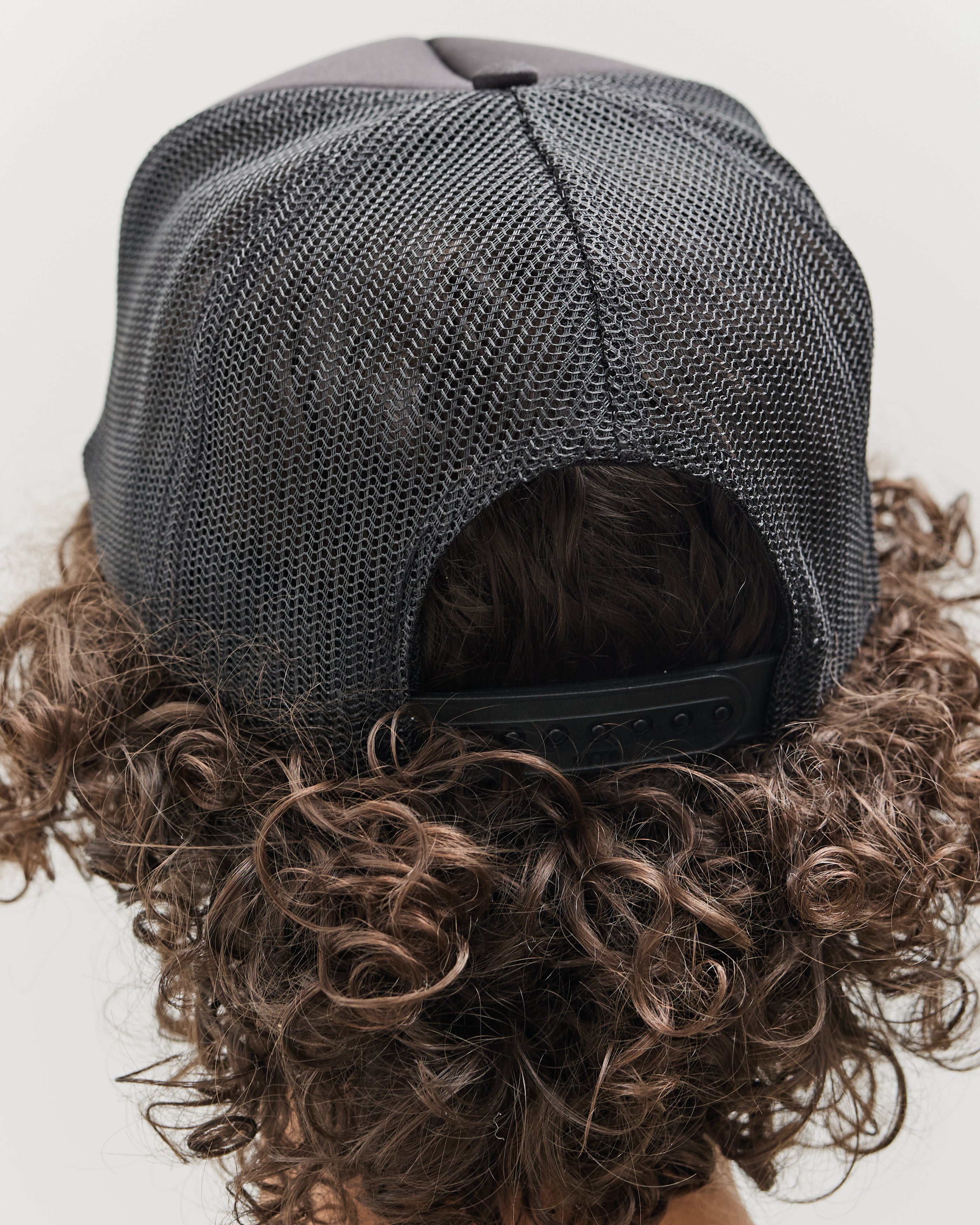 Kapital DENIM REPAIR キャップ 黒/グレー Kapital DENIM REPAIR SERVICE Track Cap, BLKxYEL – Glasswing