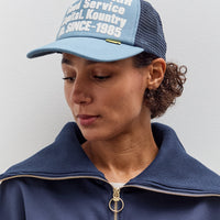 Kapital Denim Repair Service Track Cap, Navy