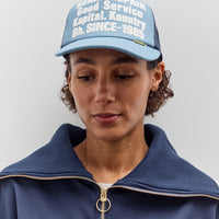 Kapital Denim Repair Service Track Cap, Navy