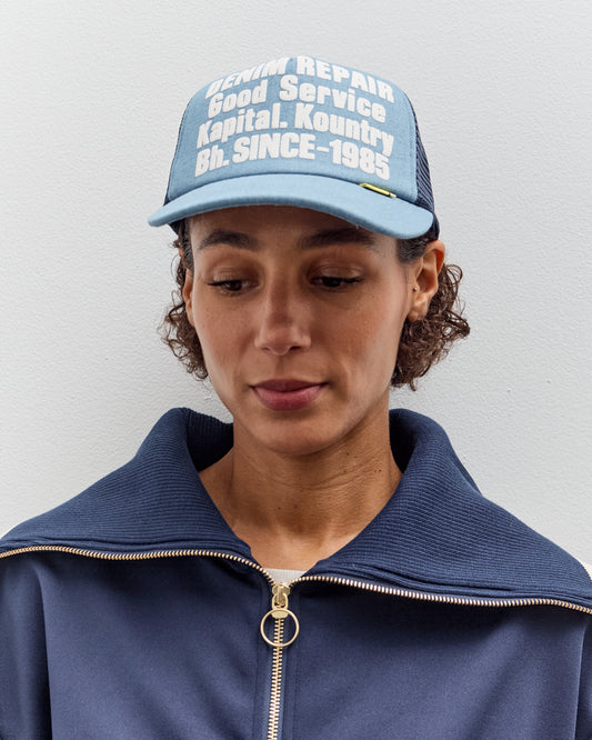 Kapital Denim Repair Service Track Cap, Navy