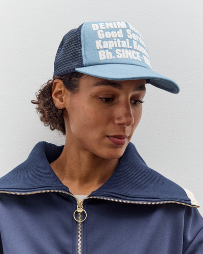 Kapital Denim Repair Service Track Cap, Navy