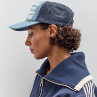 Kapital Denim Repair Service Track Cap, Navy