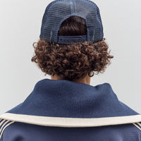 Kapital Denim Repair Service Track Cap, Navy