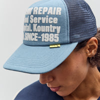 Kapital Denim Repair Service Track Cap, Navy