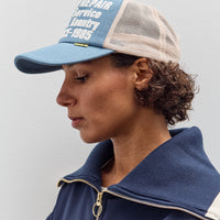 Kapital Denim Repair Service Track Cap, Ecru