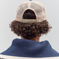 Kapital Denim Repair Service Track Cap, Ecru