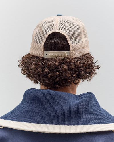 Kapital Denim Repair Service Track Cap, Ecru